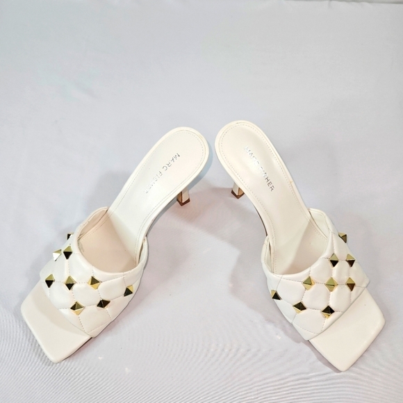 Marc Fisher Women's White Sandals/ Heels Size 9.5 - Picture 6 of 8